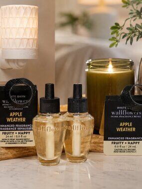 Bath & Body Works Apple Weather Wallflower Refills Set of 2 Discontinued Scent